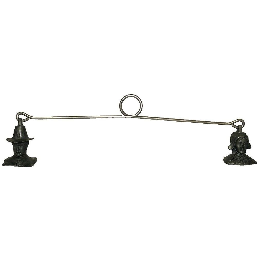VTG Candle Snuffer Thanksgiving Double Pilgrim‎ International Pewter Holiday